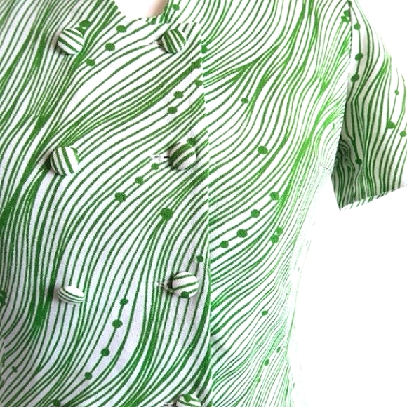 PIRKKOS PUKU FINLAND 1960s psychedelic mod dress - Picture 2 of 5